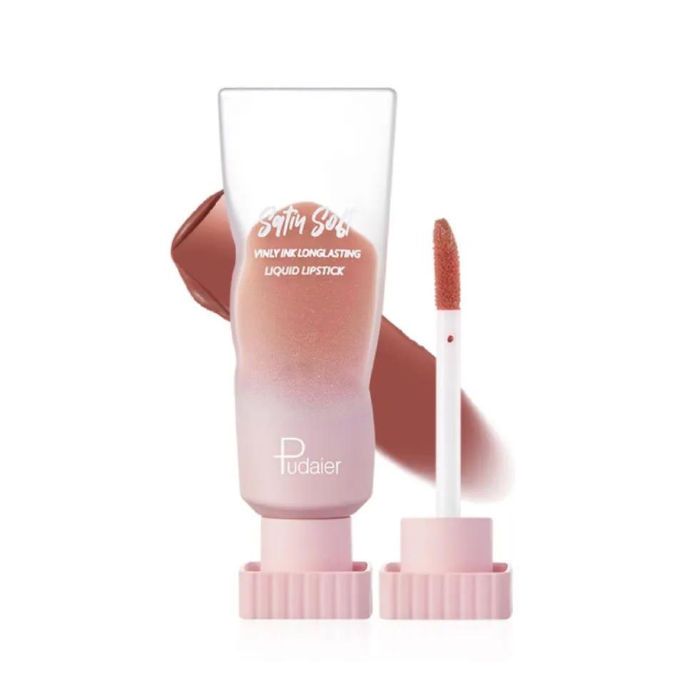 PUDAIER Satiu Soft Liquid Lipstick Color #01 Chestnut Brown