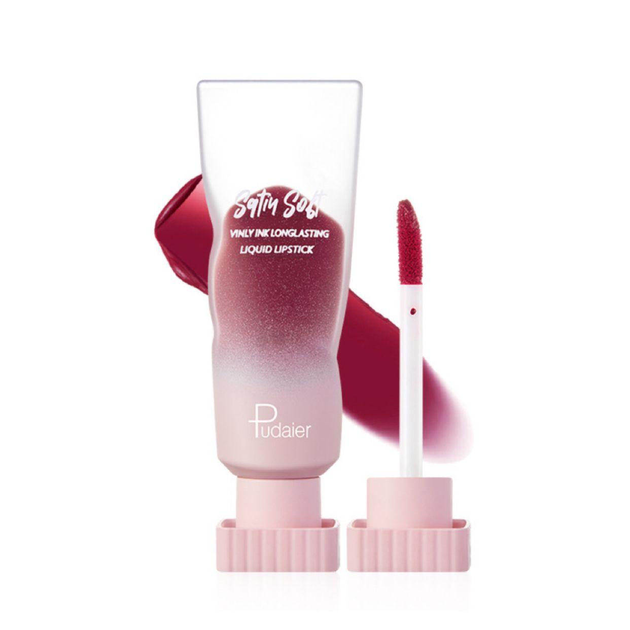 PUDAIER Satiu Soft Liquid Lipstick Color #02 Dark Berries