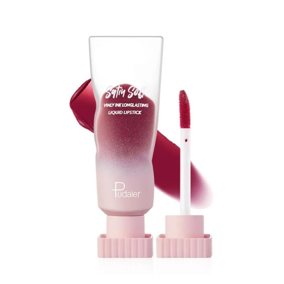 PUDAIER Satiu Soft Liquid Lipstick Color #02 Dark Berries