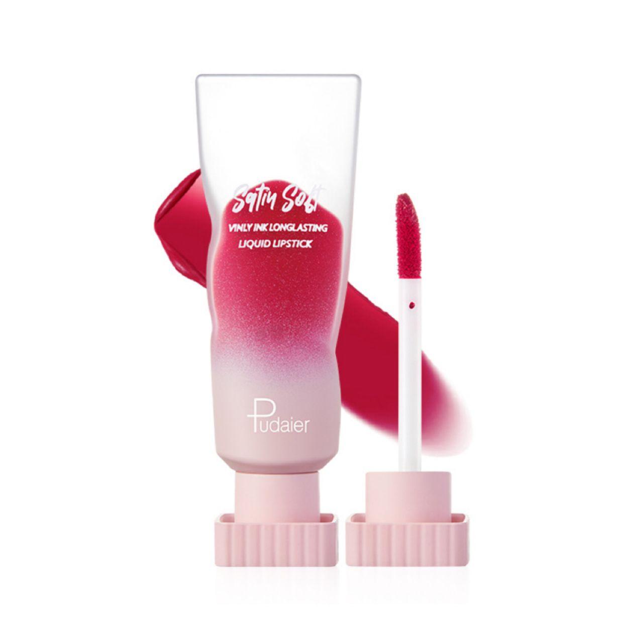PUDAIER Satiu Soft Liquid Lipstick Color #06 Pink Roses
