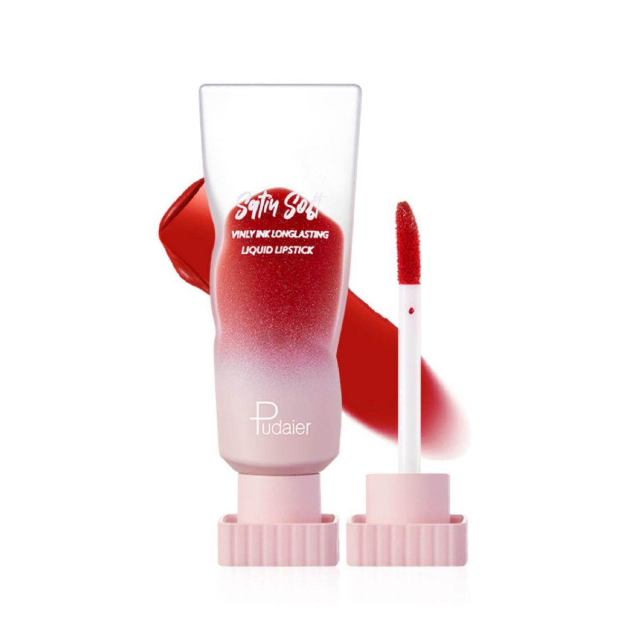 PUDAIER Satiu Soft Liquid Lipstick Color #07 Positive Red