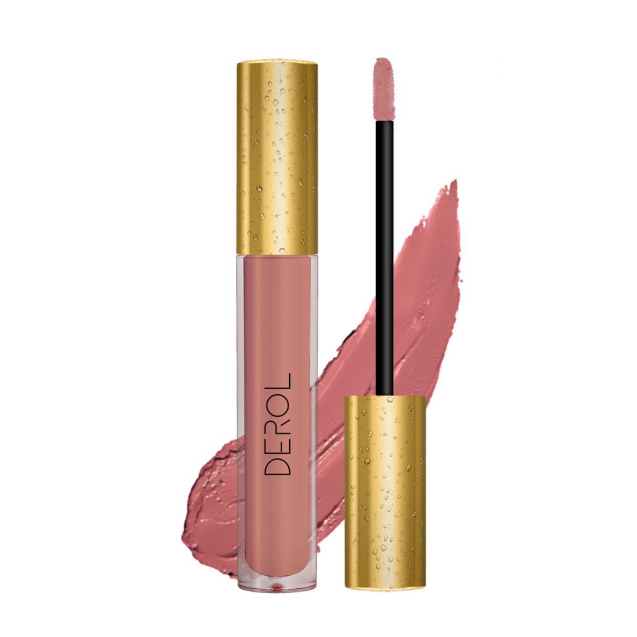 DEROL Gloss à lèvres mat longue tenue couleur #03 COOKIE - 5.5ml