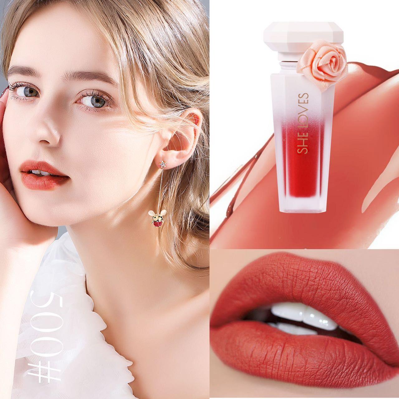 SHELOVES Classic Rose Lip Gloss Silky And Matte #500 - 5ml