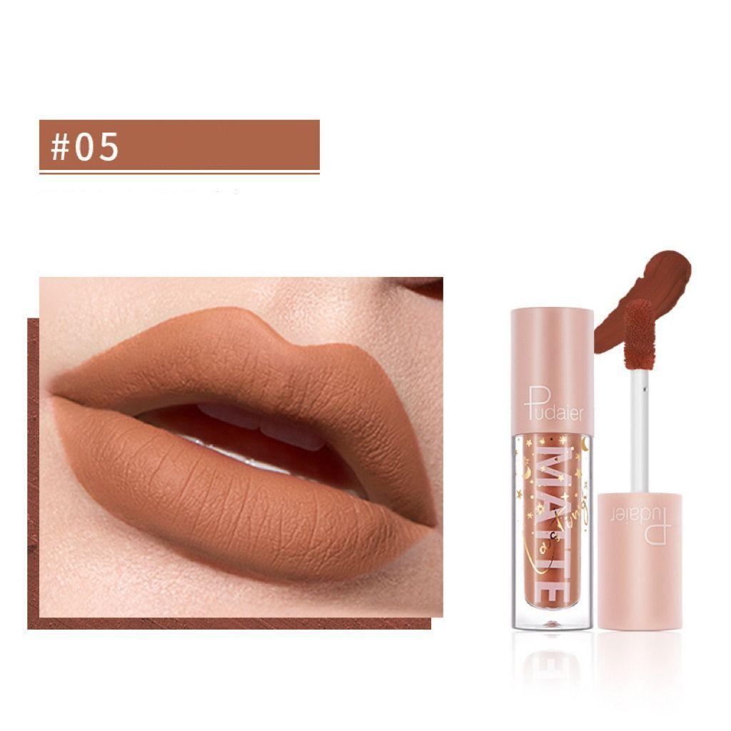 PUDAIER Matte Lasting Lip Gloss #05 EAT THE EARTH - 3.5g