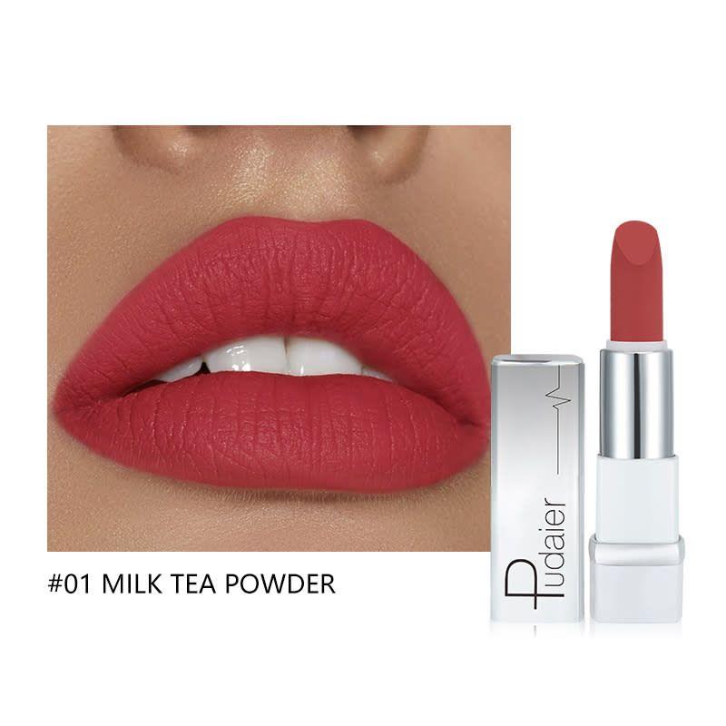 PUDAIER Future Lipstick Creamy Matte Color #01 MILKE TEA POWDER - 3.5g