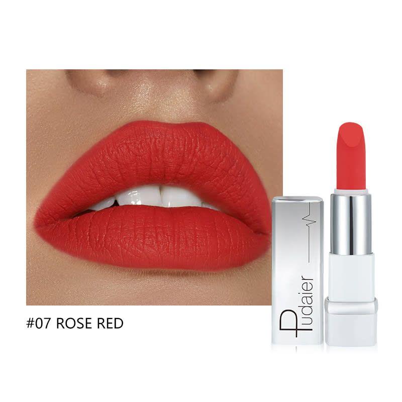 PUDAIER Future Lipstick Creamy Matte Color #07 ROSE RED - 3.5g