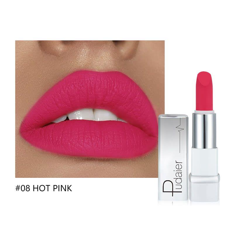 PUDAIER Future Lipstick Creamy Matte Color #08 HOT PINK - 3.5g