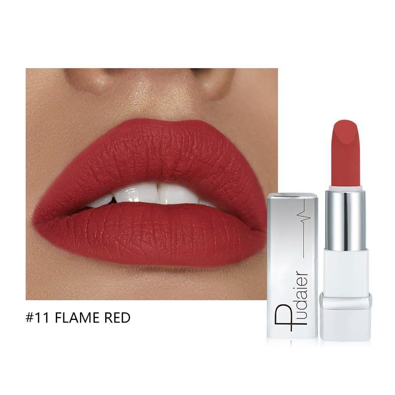 PUDAIER Future Lipstick Creamy Matte Color #11 FLAME RED - 3.5g