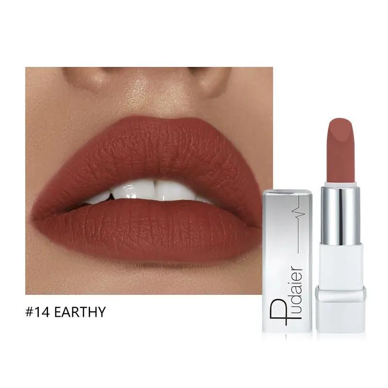 PUDAIER Future Lipstick Creamy Matte Color #14 EARTHY - 3.5g