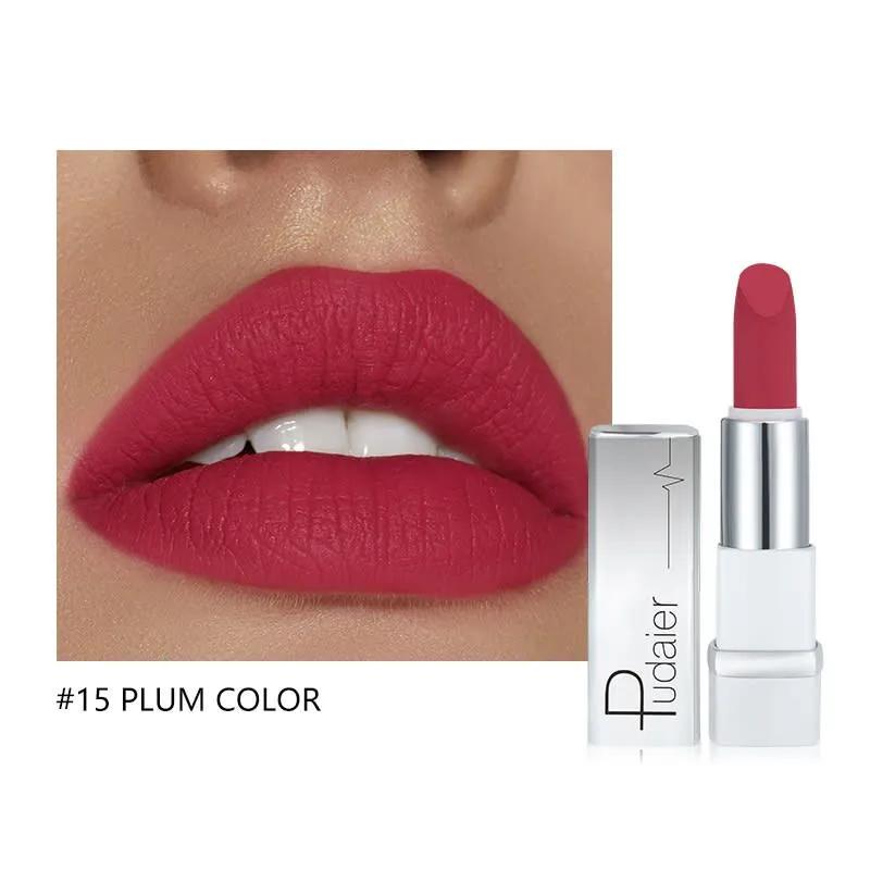 PUDAIER Future Lipstick Creamy Matte Color #15 PLUM COLOR - 3.5g