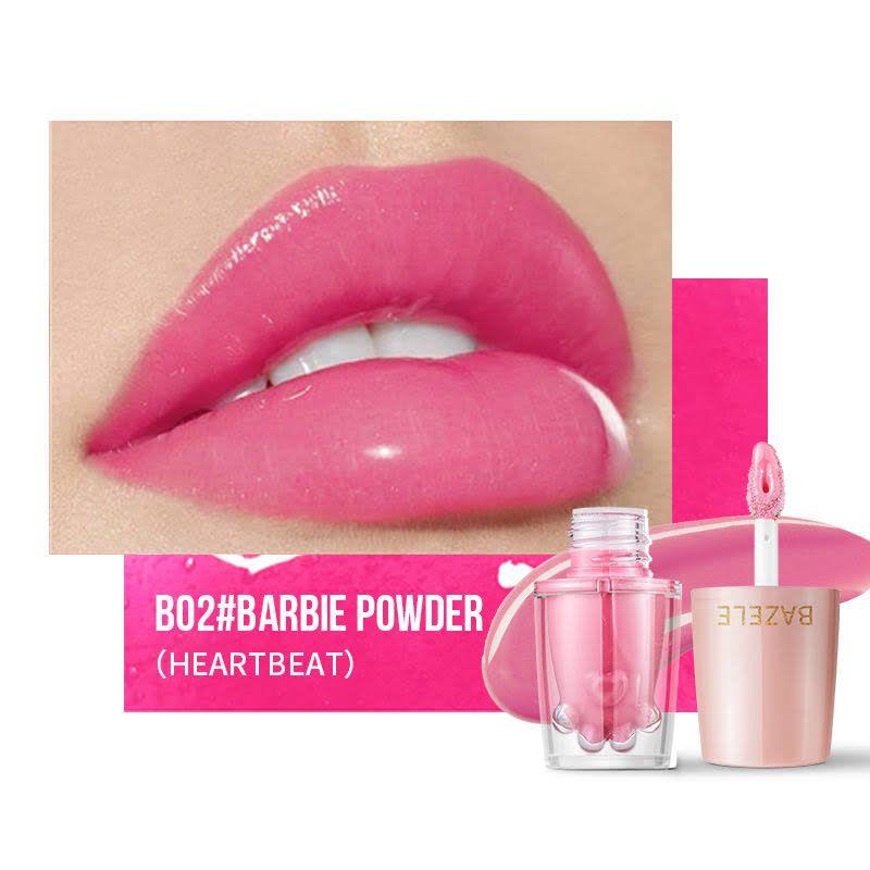 BAZELE Cat Paw Bright Liquid Lipstick Color #B02 Barbie Powder