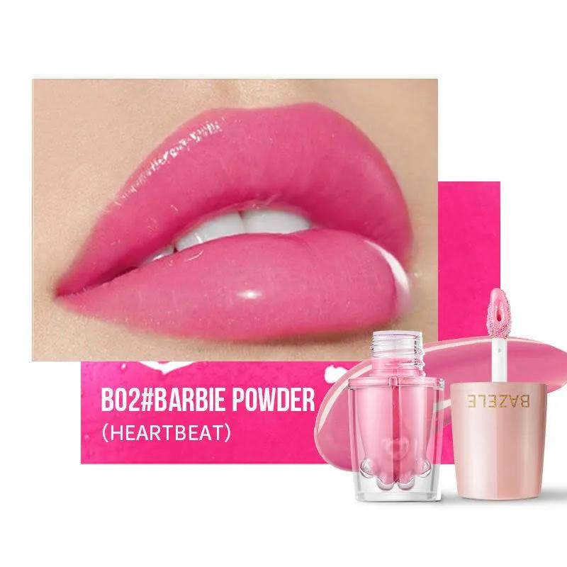BAZELE Cat Paw Bright Liquid Lipstick Color #B02 Barbie Powder
