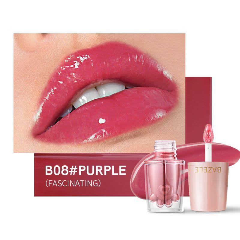 BAZELE Cat Paw Bright Liquid Lipstick Color #B08 Purple
