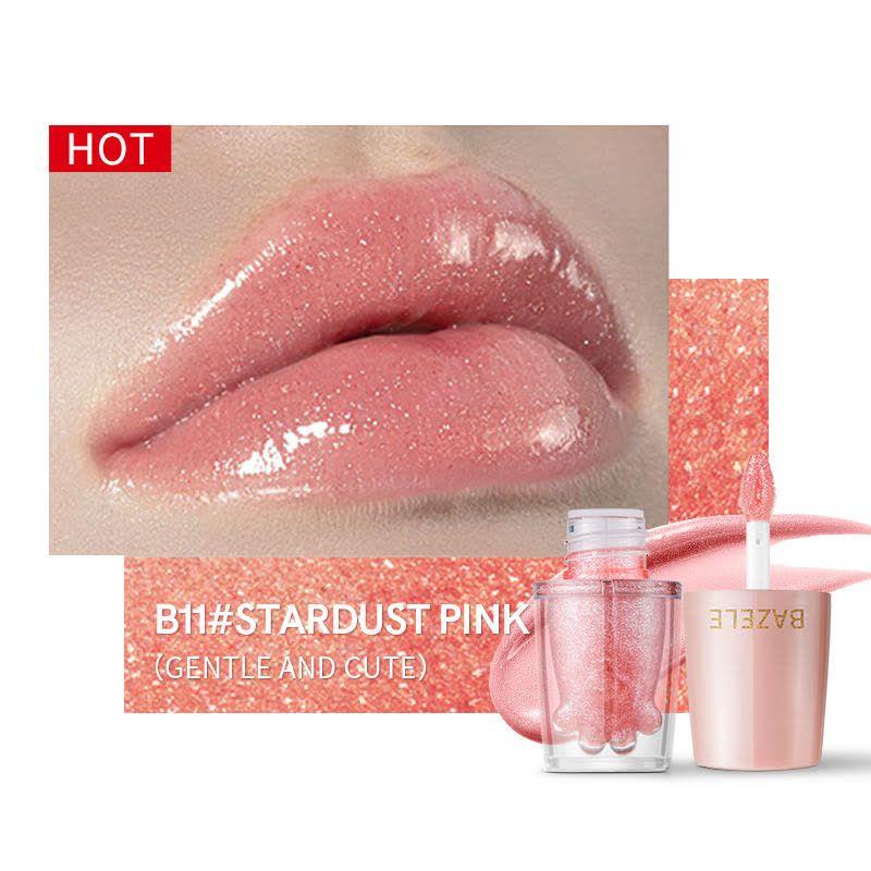 BAZELE Cat Paw Bright Liquid Lipstick Color #B11 Stardust Pink