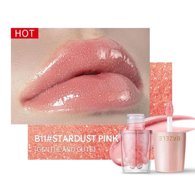 BAZELE Cat Paw Bright Liquid Lipstick Color #B11 Stardust Pink