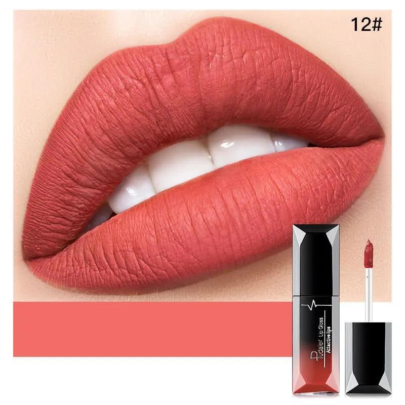 PUDAIER Attactive Lips Lip Gloss Matte Color #12 - 7.5ml