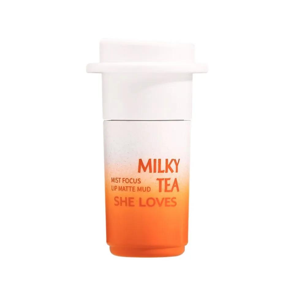 SHELOVES Milk Tea Lip Mud Matte #02 ORANGE - 5g