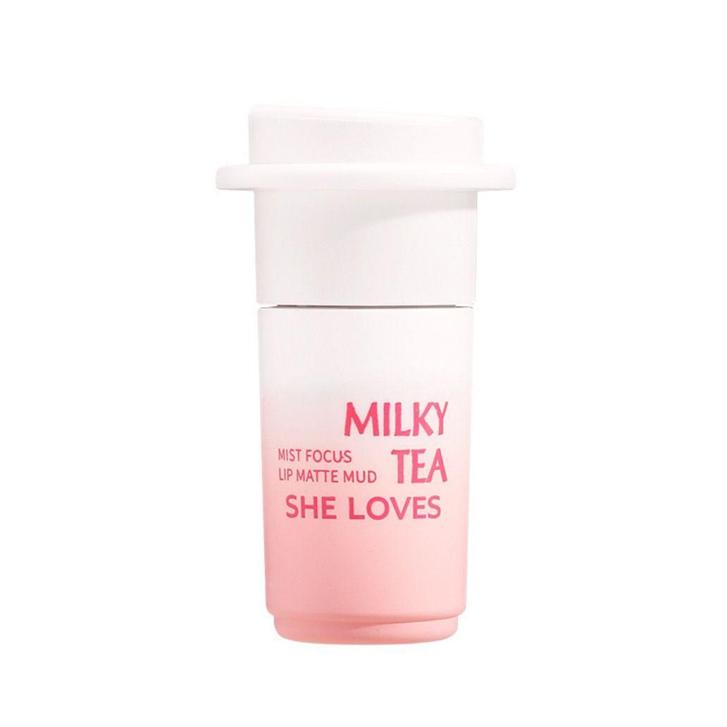 SHELOVES Milk Tea Lip Mud Matte #04 PEACH - 5g