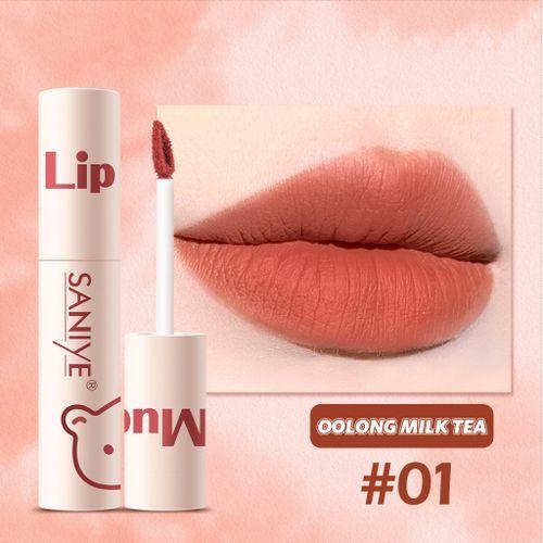 SANIYE Lip Mud Silky Matte Liquid #01 Oolong Milk Tea