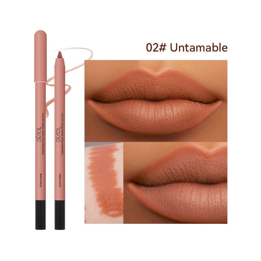 DEROL Inspiration Muse Velvet Matte Lip Liner #02 UNTAMABLE