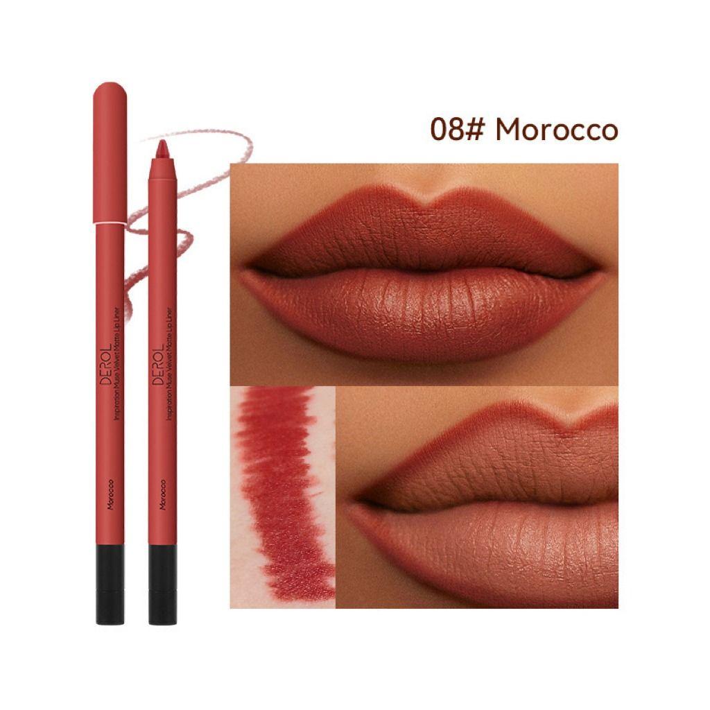 DEROL Inspiration Muse Velvet Matte Lip Liner #08 MOROCCO