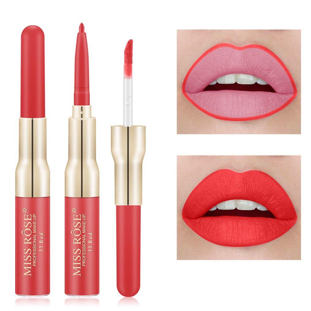 MISS RÔSE Professional Makeup Lipgloss & Lipliner #11 Red