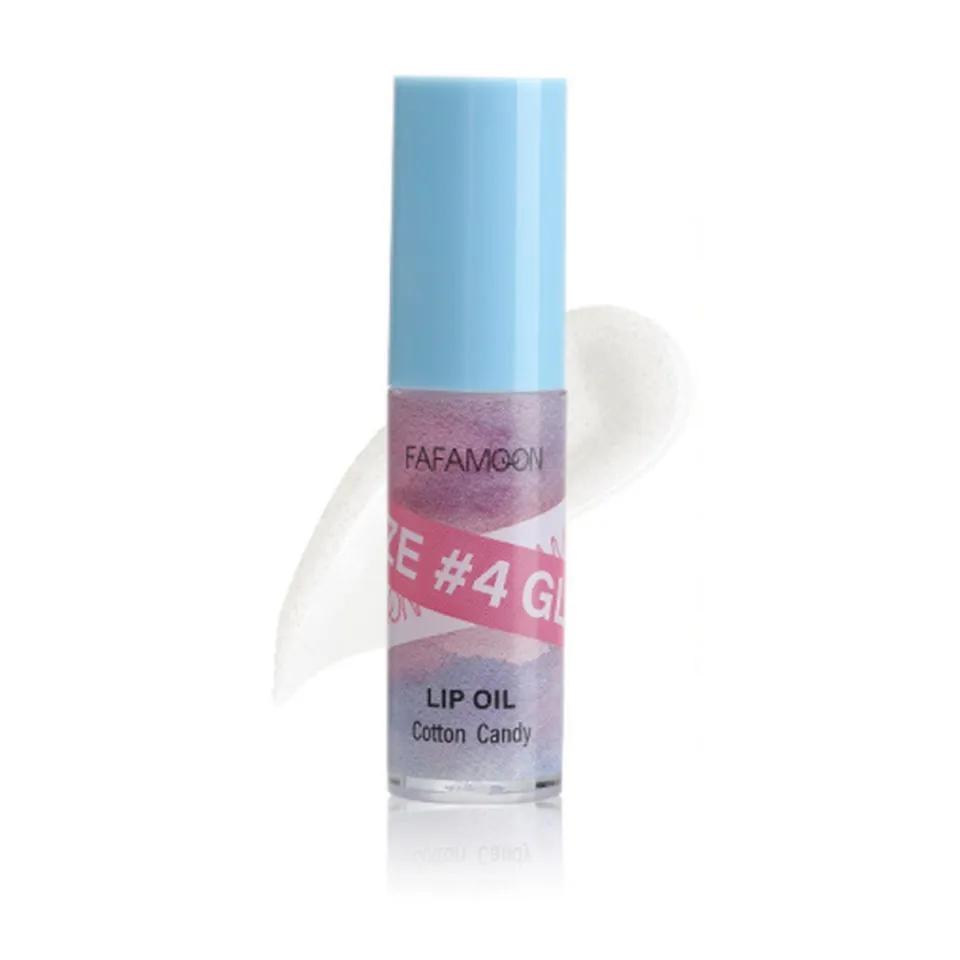 FAFAMOON Plumping Glaze Lip Oil #04 Cotton Candy
