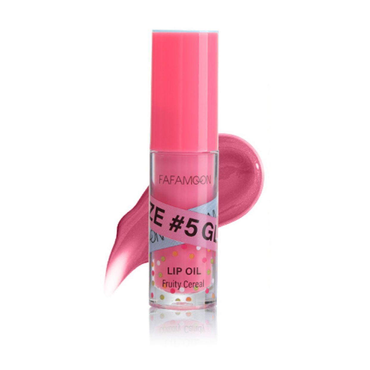 FAFAMOON Plumping Glaze Lip Oil #05 Fruity Cereal