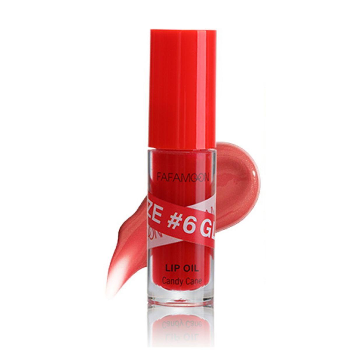 FAFAMOON Plumping Glaze Lip Oil #06 Candy Cane