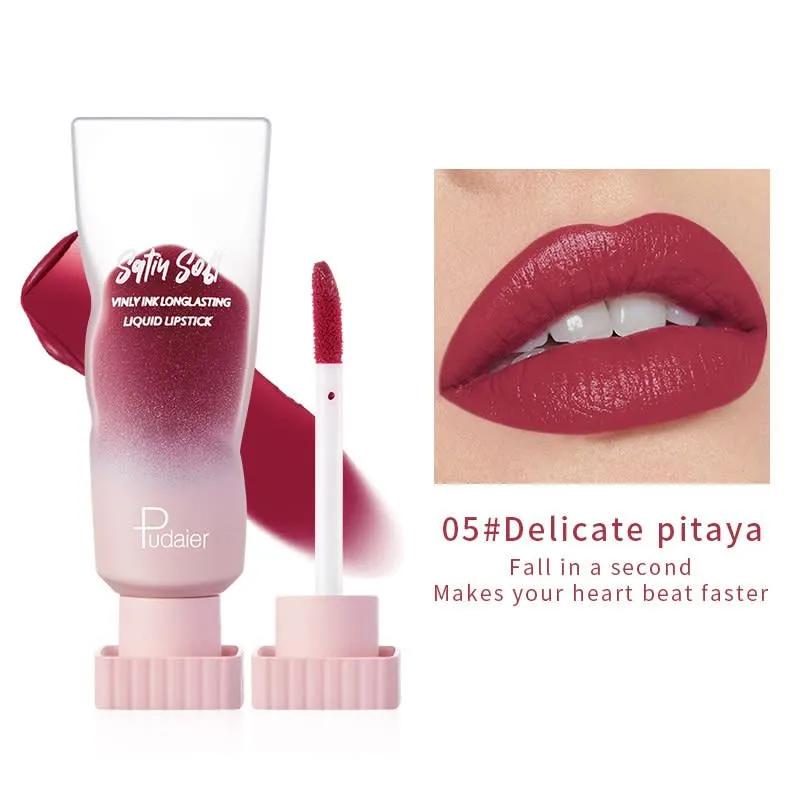PUDAIER Satiu Soft Liquid Lipstick Color #05 Delicate Pitaya