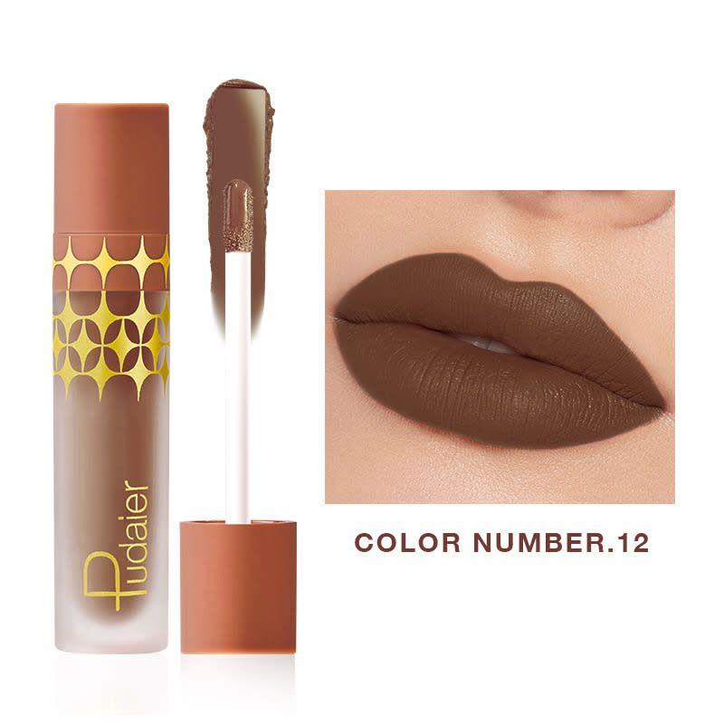 PUDAIER Anti Gravity Liquid Lipstick Color #12