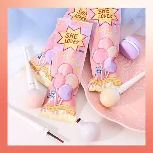 SHELOVES Lovely Lollipop Lip Gloss Matte #01 Pitaya - Mousse Mist Lip Glaze