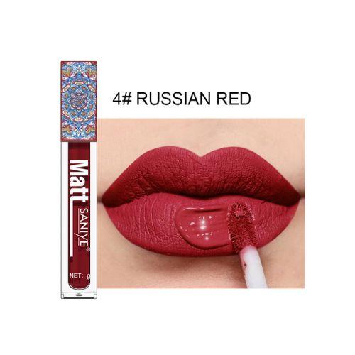 Lipstick Silk Matte Liquid 4# Russian Red