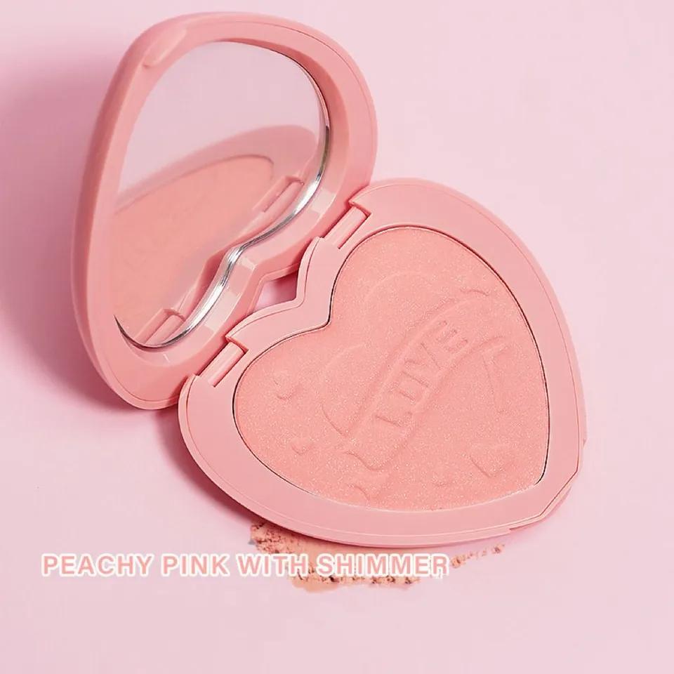 TSON BEAUTY Sweetheart Blush #02 PEACHY PINK WITH SHIMMER - 7.5g