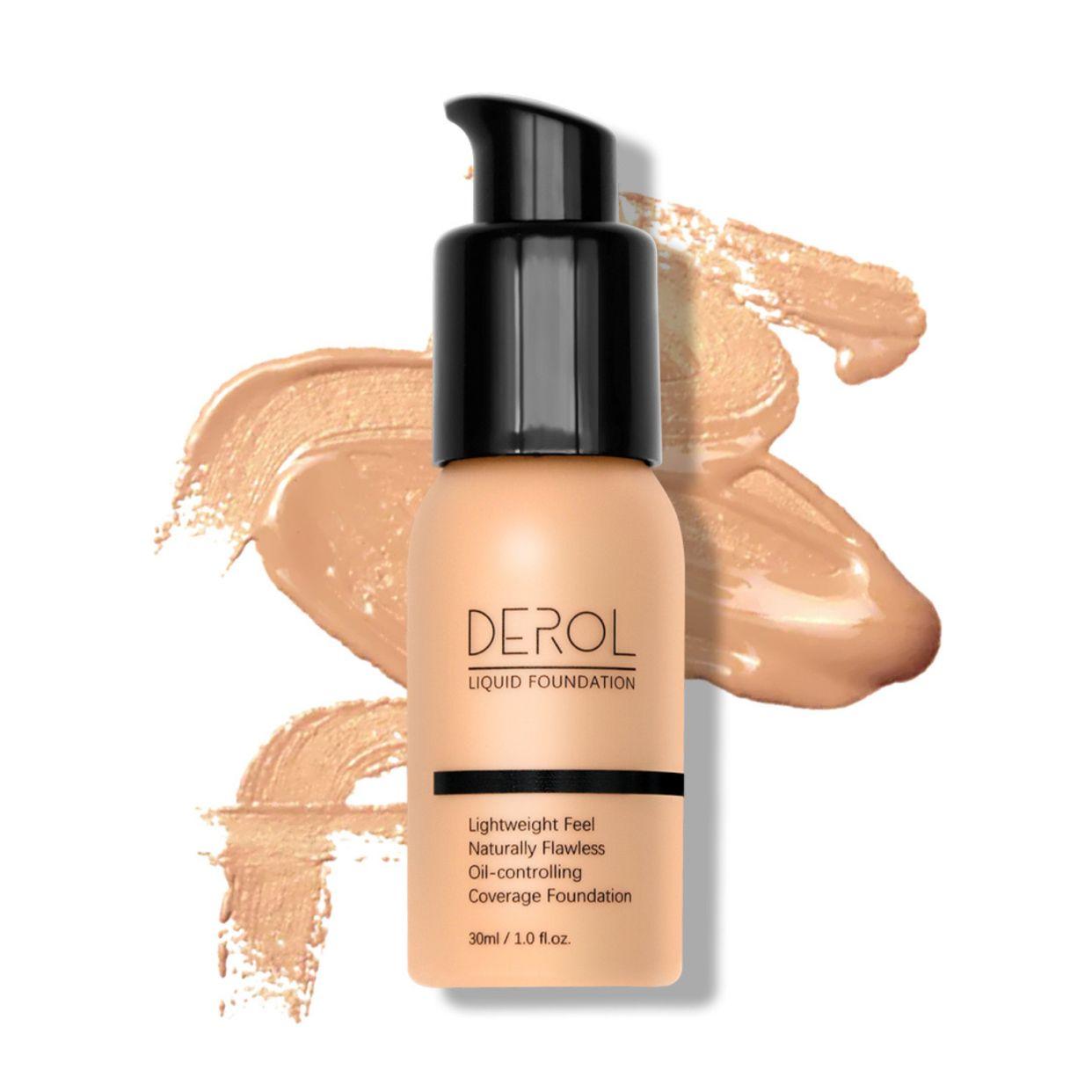 DEROL Foundation Matte Liquid Full Coverage #04 WHEATEN - 30ml