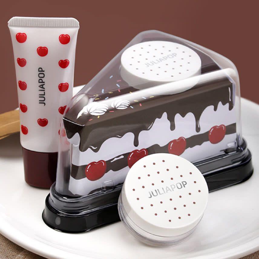 JULIAPOP Korean Style Brightening Cream + Makeup Powder Set #01 Light