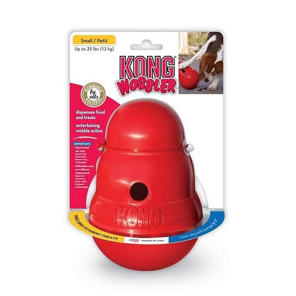 KONG JOUET WOBBLER ROUGE PETIT (34010)