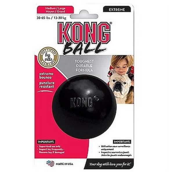 KONG JOUET EXTREME NOIR BALLE Medium / Large (81134)