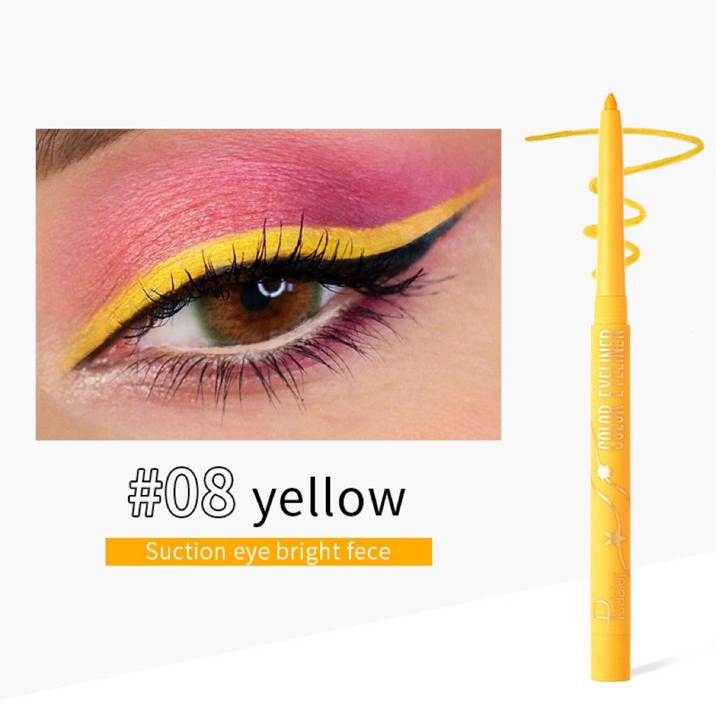 PUDAIER Color Eyeliner Lasting Waterproof #08 YELLOW