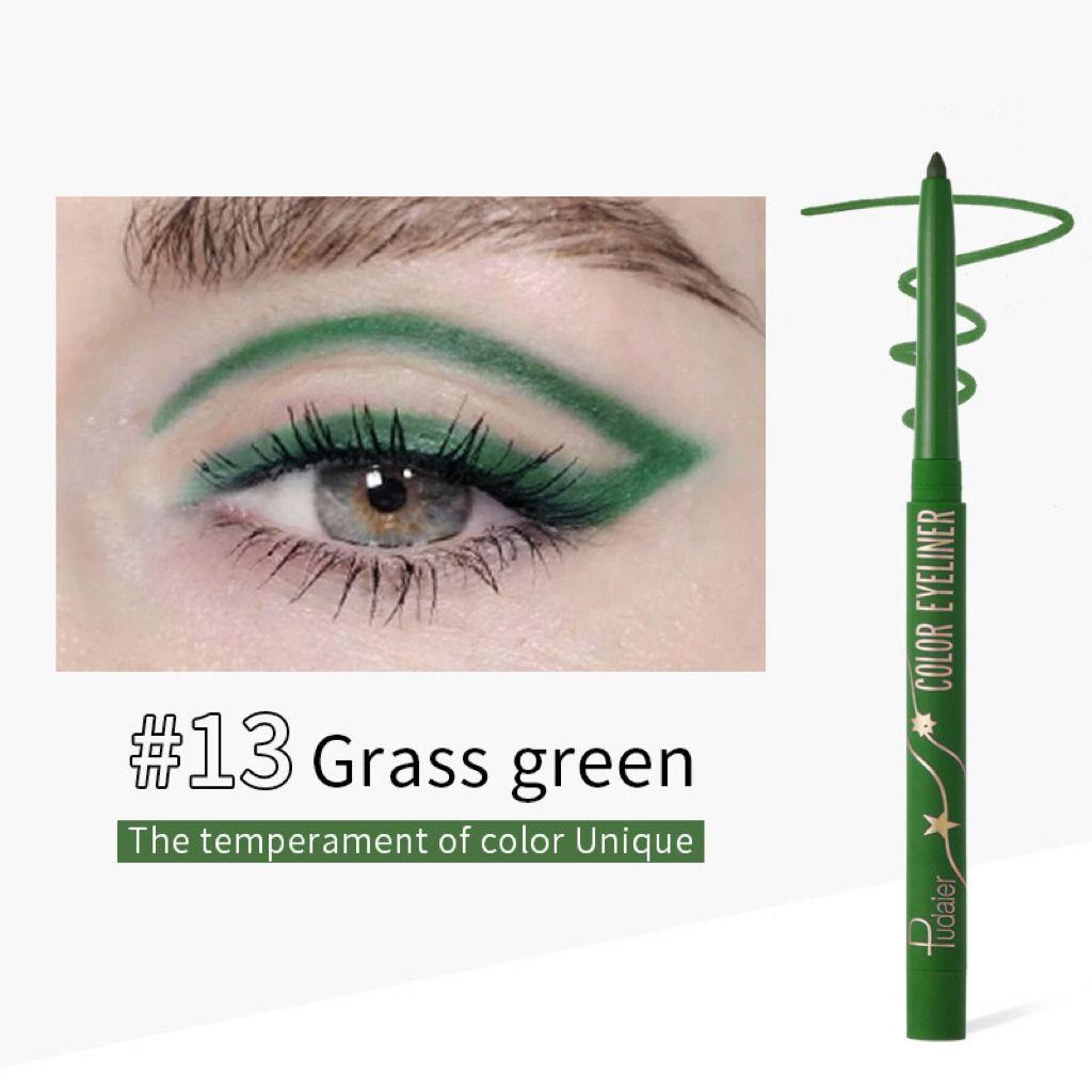 PUDAIER Color Eyeliner Lasting Waterproof #13 GRASS GREEN