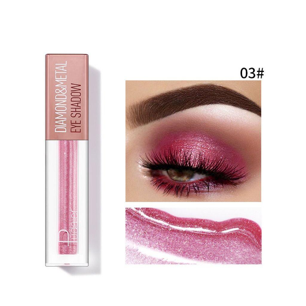PUDAIER Diamond&Metal Liquid Eyeshadow #03 FINE ROSE