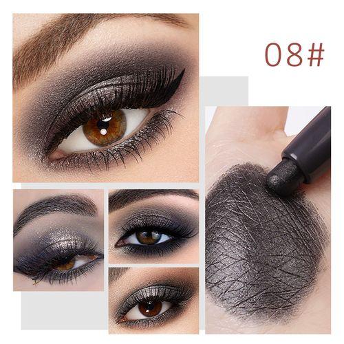 JULIAPOP Mysterious Tint Eyeshadow Pen Color Stick #08 Pearlescent Black - contains brush