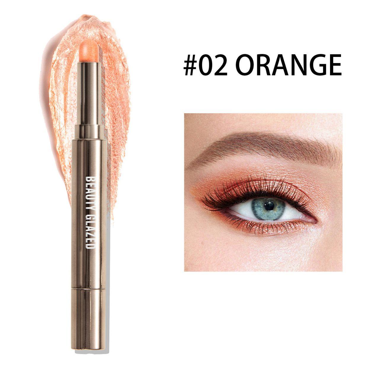 BEAUTY GLAZED Flowing Cloud Silky Eyeshadow Pen #02 ORANGE