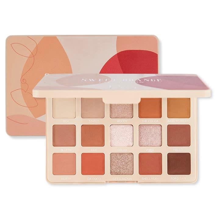 PUDAIER Sweet Orange Eyeshadow Box 15 Colors
