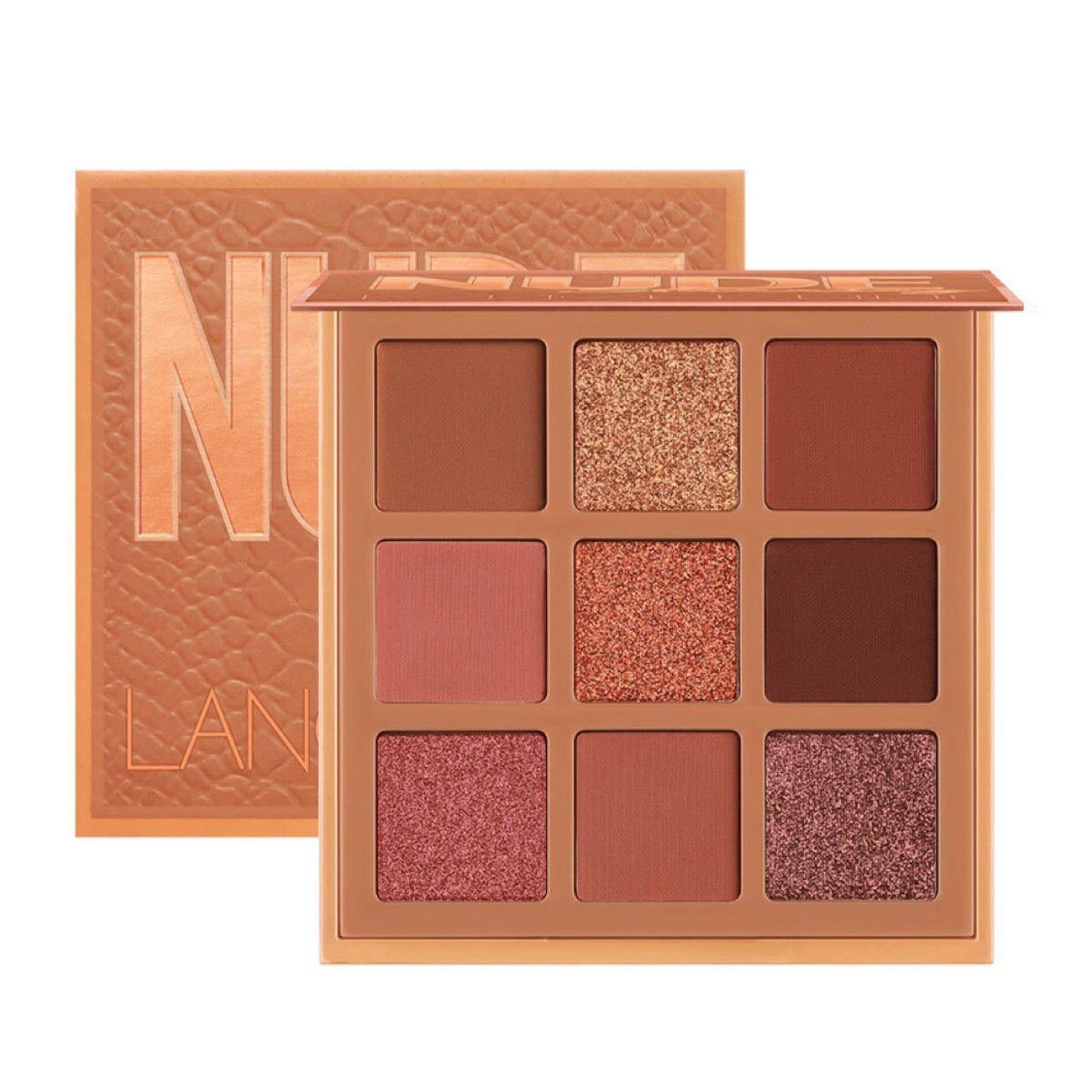 LANGMANNI Nude Magical 9 Colors Eyeshadow Palette #01 LIGHT BROWN