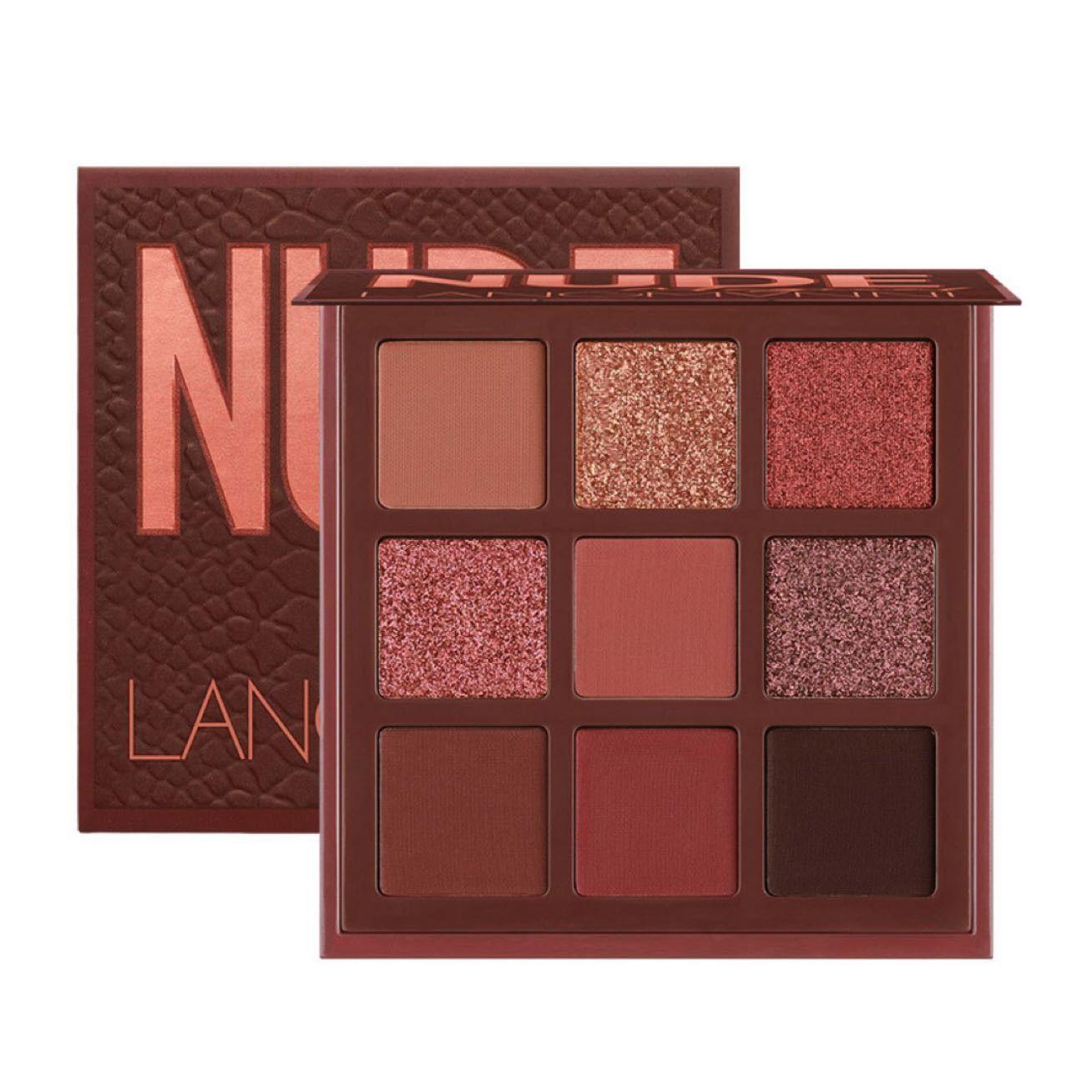 LANGMANNI Nude Magical 9 Colors Eyeshadow Palette #02 DARK BROWN
