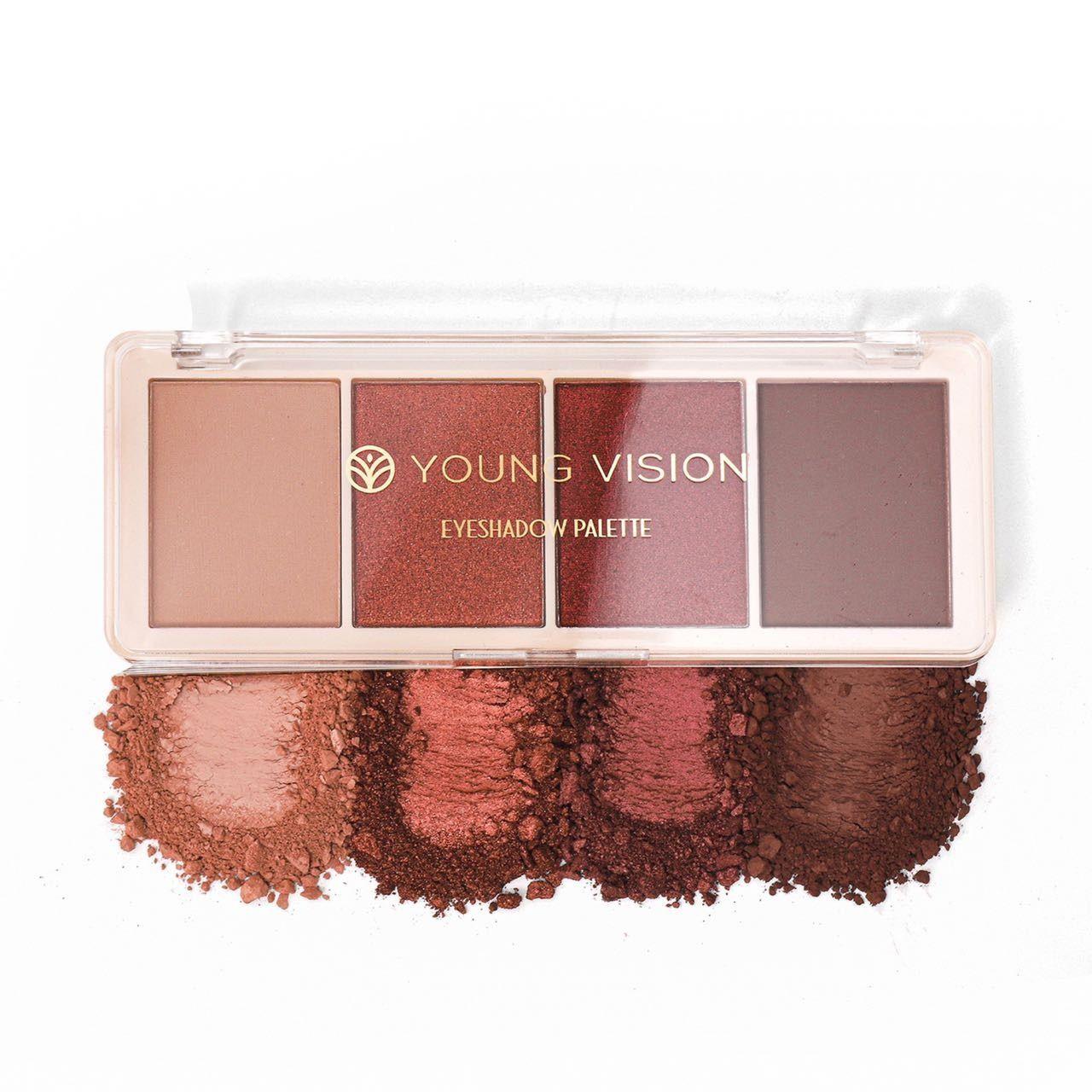 YOUNG VISION 4 Colors Eyeshadow Palette Color #B - 16g