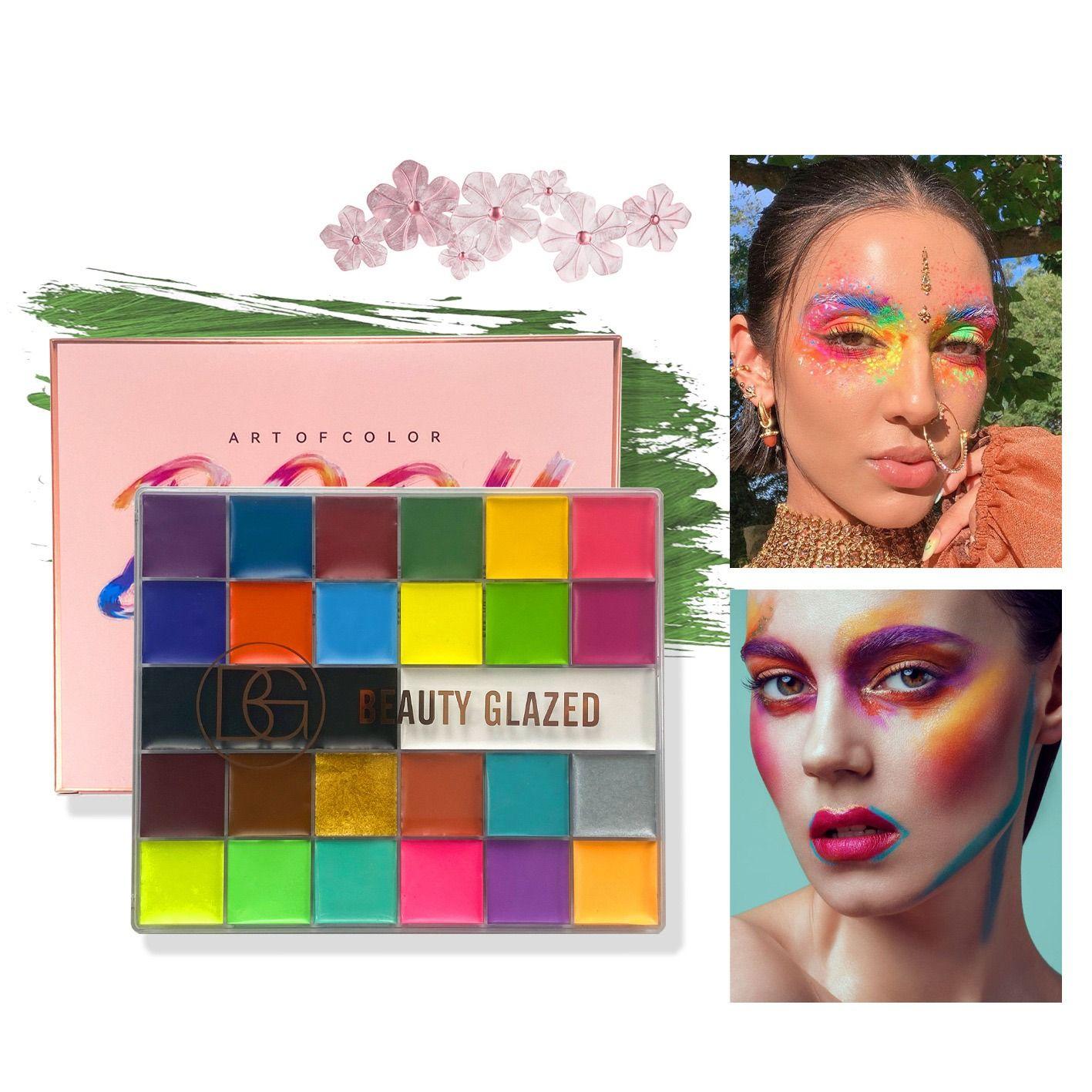 BEAUTY GLAZED 26 Colors Artofcolor Body Paint Palette