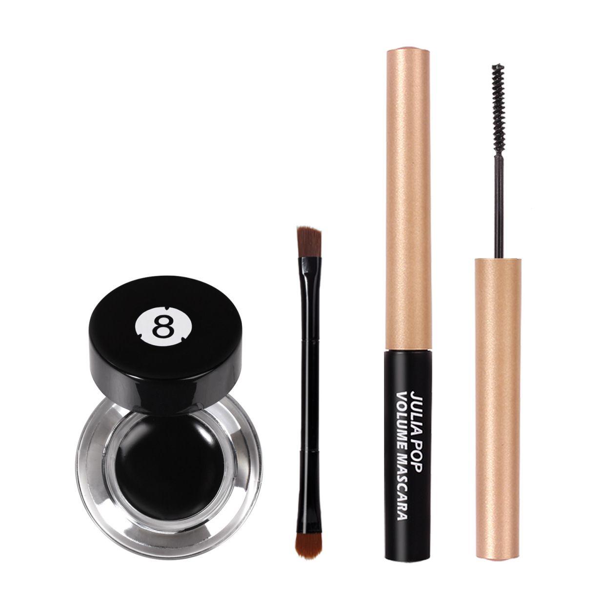 JULIAPOP Eyeliner And Mascara Eye Makeup Set #02 Black