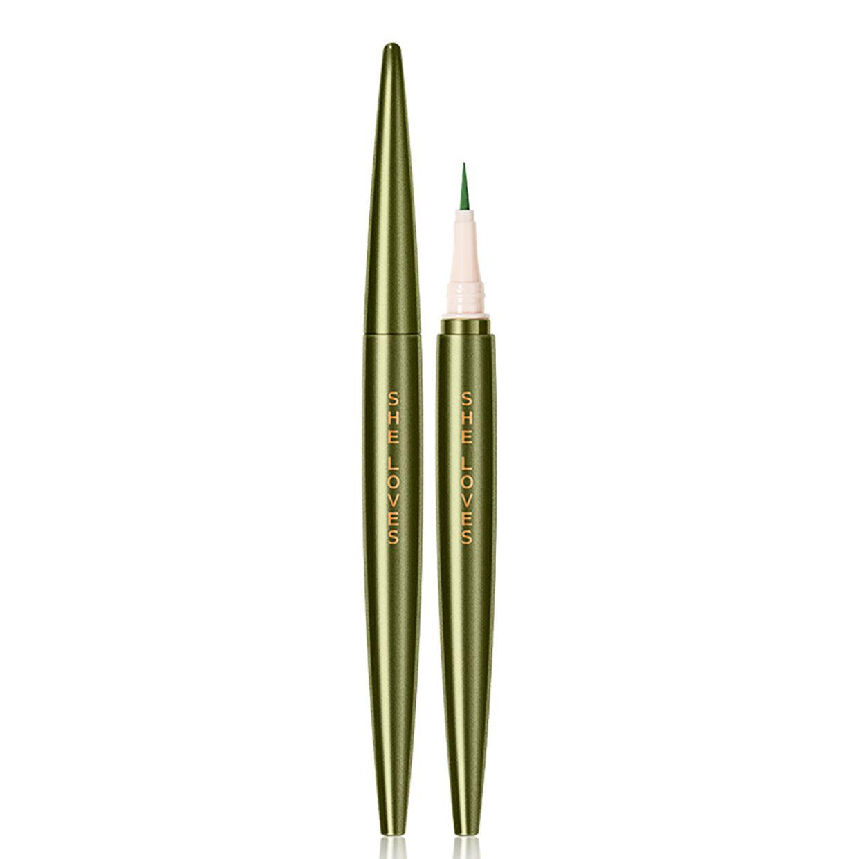 SHELOVES Uniformity Fluent Liquid Eyeliner Pen #04 Avocado